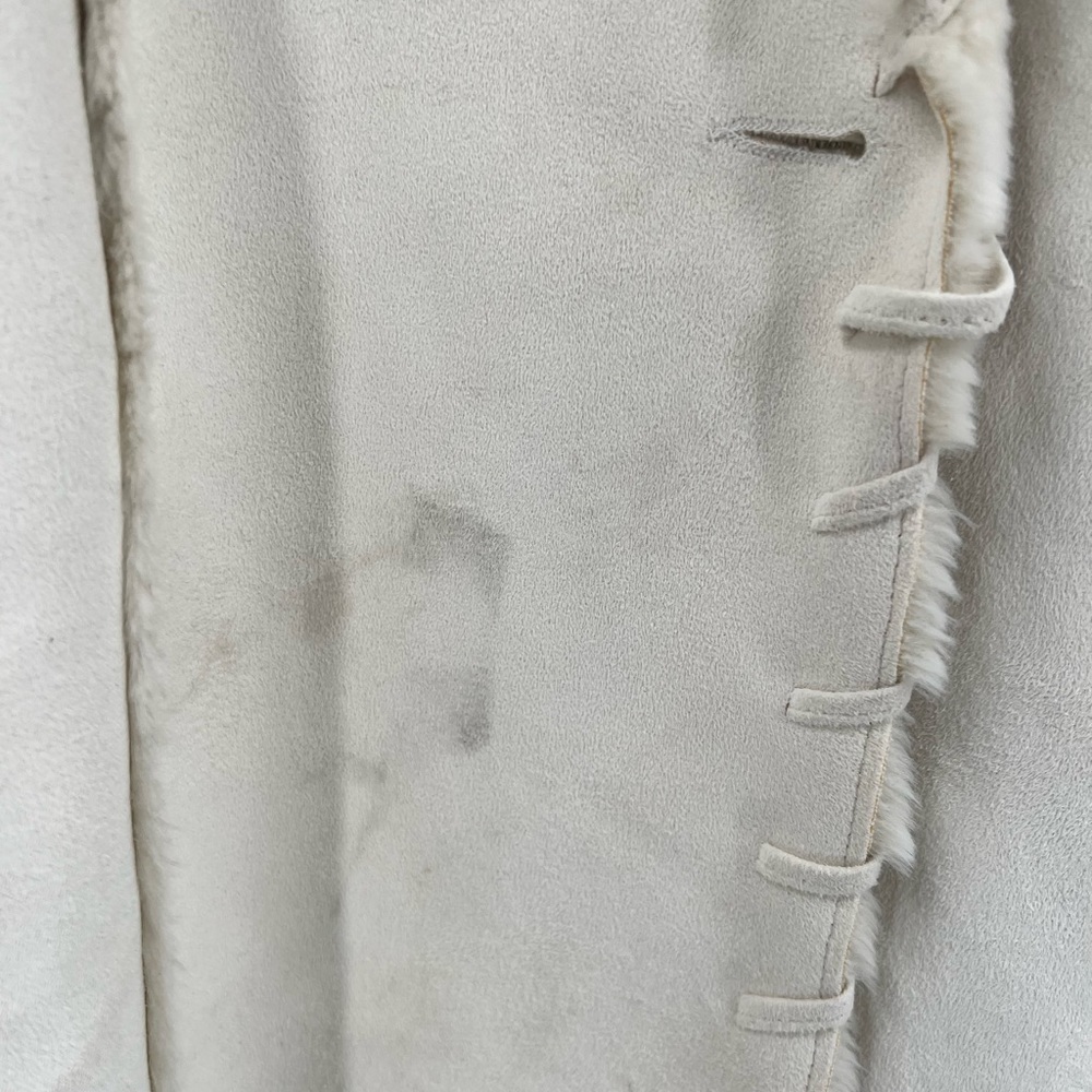 Coldwater Creek white faux leather jacket size M - Picture 6 of 9